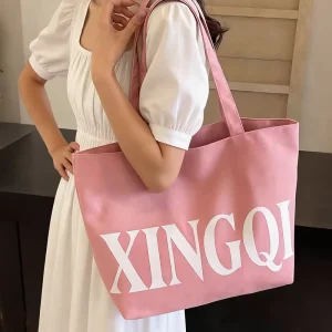 Sac fourre-tout en coton biologique de 12 oz personnalisé avec logo imprimé