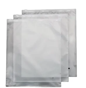 25*35cm Frosted Ritszak Kleding Frosted Plastic Zip Lock Zak Handdoek Ondergoed Zak