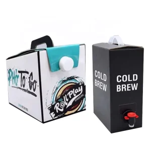 Sac à usage unique portable 3L 5L pour café, jus, boissons, avec valve