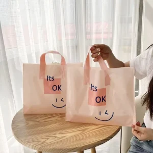 40*30cm衣料品トートバッグ衣料品靴箱プラスチックトートバッグギフト包装バッグ