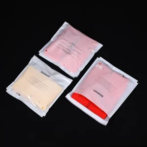 Borsa in Carta Cerata Biodegradabile Bianco Opaco FSC Certificata con Apertura Larga 40gsm 60gsm per Abbigliamento