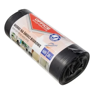 Sacchi per rifiuti HDPE da 60L di alta qualità, 50x70 20um, sacchi per rifiuti LDPE per uso domestico per biancheria e ombrelli