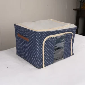 90L Milieuvriendelijke Niet-geweven Print Vouwbare Woonkamer Beddengoed en Kleding Opberg Organizer Zak