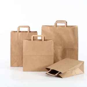 Taschenlogo mit Lebensmittelverpackung Lieferung individuell schnell für anpassbare Größe Ihr eigenes Druckbild bedruckte Papiertüte