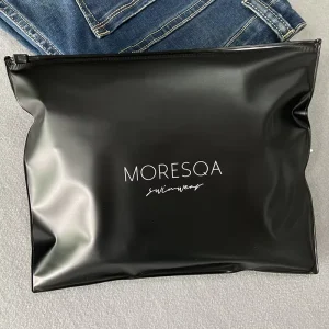 의류용 지퍼 가방 블록 가방 잠금 가방 청바지 티셔츠 후드티 포장 블랙 속옷 PVC 맞춤 브랜드