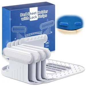 Bedlakenshouder met Sluitstrips Open Hoek Zware Bedlakens Klemmen met Versterkte Bandjes Houdt Lakens Stevig en Strak