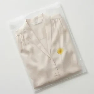 Bolsa de Papel Glassine Biodegradable para Embalaje de Ropa, Logo Personalizado, Ecológica, Sobres Translúcidos, Autocierre