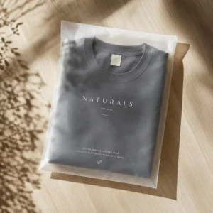 ถุงกระดาษกลาสซีนย่อยสลายได้ สำหรับเสื้อผ้า พิมพ์โลโก้ที่เป็นมิตรกับสิ่งแวดล้อม สำหรับบรรจุภัณฑ์แบรนด์แฟชั่น