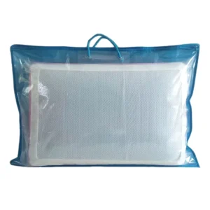 Biologisch afbreekbare plastic PVC transparante niet-geweven kussenverpakkingszak met rits