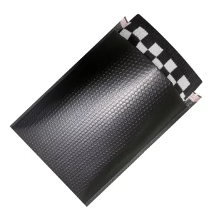 Kantong Film Co-extruded Poly Bubble Tebal Hitam Nude Pink Pearlescent Bahan Kemasan Ekspres untuk Pakaian