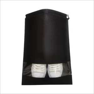 Saco de Armazenamento de Sapatos Preto, Saco à Prova de Poeira para Sapatos, Saco de Embalagem de Roupas Não Tecidas, Prevenção de Poeira
