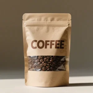 Sac à café mat, sac debout Bopp, emballage plastique, impression personnalisée, impression numérique, sac alimentaire personnalisé