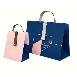 Borse di carta per regali boutique, piccole borse regalo, confezione gioielli, scatola profumo per shopping alimentare, borse per abbigliamento con logo