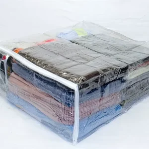 ถุงผ้าห่ม PVC จากโรงงานผู้ผลิตจีนพร้อมซิปใสและบรรจุภัณฑ์ใส