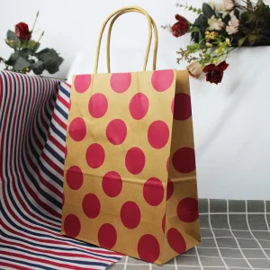 Bolsas de papel para compras navideñas con asa, buena calidad