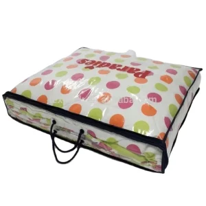 Kantong Pembawa Selimut PVC Jernih dengan Resleting, Kemasan Duvet