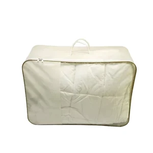 Kantong Selimut Plastik Vinyl PVC Jernih dengan Resleting untuk Pengemasan Selimut Duvet dengan Pegangan