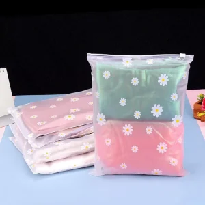 의류 포장 무광 인쇄 PE 지퍼 잠금 폴리 지퍼 잠금 플라스틱 백, 의류용 무광 플라스틱 포장 백