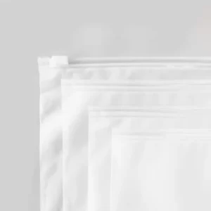 Verpackungsbeutel für Kurzarmkleider, verstärkt, mit versiegelten Taschen, frosted Kunststoff-Reißverschlussbeutel