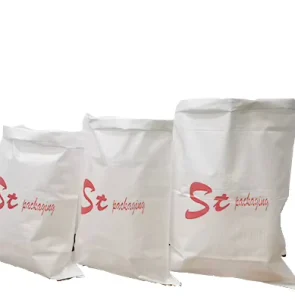 Borsa in PP rivestita, sacchetto di polipropilene per alimenti, sacco tessuto in PP per farina, zucchero, fagioli, chicchi di caffè