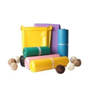 Sacs en polyéthylène imprimés avec logo personnalisé, sacs de courrier en plastique colorés pour vêtements