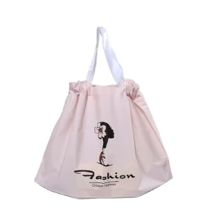 Tas Penarik Kustom Berwarna dengan Logo Cetak untuk Kemasan Perhiasan Plastik