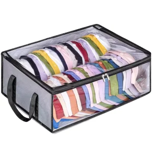 Handige Hoed Kleding Cases Thuis Kledingkast Opslag Organizer Tas Moderne Vouwbare Zichtbare Kledingkast Opbergdoos