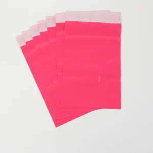 Sacos de Plástico Rosa para Correio, Sacos de Polietileno Vermelhos com Logótipo Impressão, Sacos Vermelhos 12.5 in X 12.5 in Seláveis