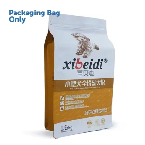 Borsa per alimenti in PET con fondo quadrato laminato BOPP da 20 lb, 10 kg, grado alimentare, riciclabile, con stampa rotocalco