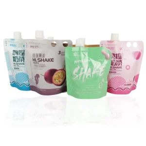 ถุงน้ำดื่มแบบกำหนดเอง ถุงน้ำผลไม้ Doypack ถุงกาแฟสำเร็จรูป นม ชานมไข่มุก พร้อมโลโก้
