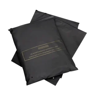 Individuell Schwarze Poly Matte Frosted Transparente Klare Reißverschluss Großhandelsverpackung für Kleidung Kleidungsstück Plastikbeutel
