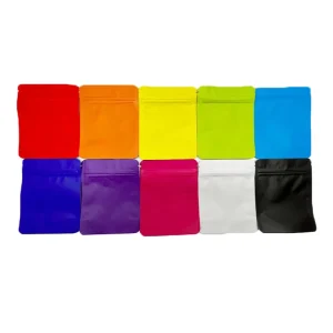 Kantong Mylar Kosong Kustom 3.5 Anti Bau Kantong Mylar Matte Dicetak Kustom Ziplock