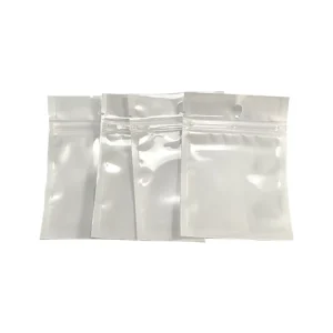 Sacs d'emballage en film nacré avec impression en gravure logo personnalisé pour bijoux, boucles d'oreilles, pierres précieuses, étui de téléphone mobile