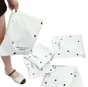 Aangepaste Ontwerp Logo Poly Mailers Zelfklevende Postzegel Enveloppen Verzendtassen 220x110mm voor Kleding & Schoenen