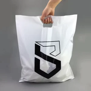 맞춤형 다이 컷 인쇄 상품 펀치 클리어 플라스틱 쇼퍼 LDPE HDPE 핸들 백