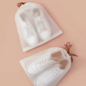 Mochila de plástico suave y esmerilado personalizada con cordón, bolsa de regalo