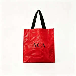 Sac fourre-tout en PP tissé imprimé en couleur, imperméable, laminé, écologique, pour emballage promotionnel