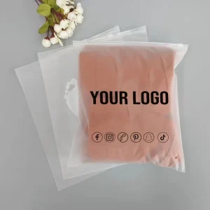 Túi Nhựa PE Đóng Kín In Gravure Tùy Chỉnh Có Thể Tái Chế Mờ Với Logo 100 cái MOQ Dùng Cho Đóng Gói Quần Áo