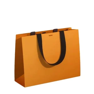 Borse di Carta Kraft Personalizzate con Manico in Cotone per Imballaggio di Bevande, Caffè, Succo, Shopping e Regali Monouso