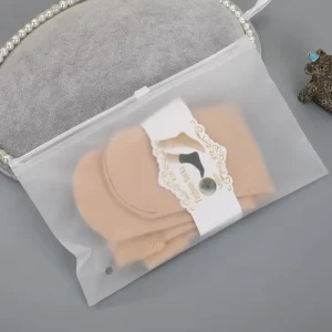 Saco de Polietileno com LOGO Personalizado para Embalagem de Vestuário, Saco de Plástico PVC, Polymailer, Saco com Zíper Fosco