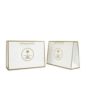 Bolsas de papel de regalo de lujo laminadas impresas con logotipo y asas para embalaje de vestidos de boutique