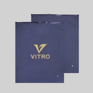 Sac à vêtements translucide refermable imprimé avec logo personnalisé, emballage écologique en matériau CPE, faible MOQ, réutilisable 10x20cm