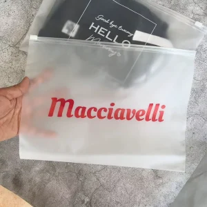 Bolsa con cierre zip reciclable, impermeable, con logo personalizado, bolsa de embalaje de ropa multiusos