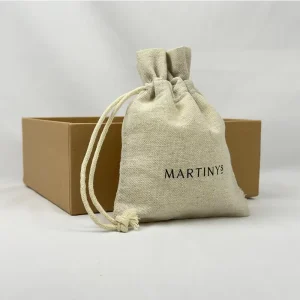 Aangepaste natuurlijke katoenen trekkoordtas, eco-vriendelijk, recyclebare canvas stof trekkoordverpakking