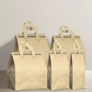Sacos de Embalagem para Takeout Laminados em Papel Alumínio Não Tecido Personalizados