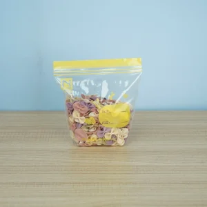 Túi ziplock lưu trữ đồ ăn nhẹ PE tùy chỉnh, có thể niêm phong lại, túi đóng gói thực phẩm từ nhà máy