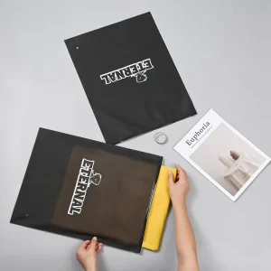 Benutzerdefinierte Verpackungstaschen für Bekleidung wasserdichte matte Verpackungstaschen für Bekleidung Polybeutel mit Logo-Druck 100% recycelte Bolsas