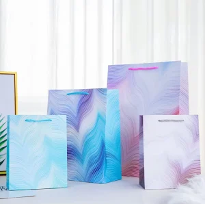 Benutzerdefinierte Verpackung personalisierte bedruckte Ihr Logo weiße Karton Einkaufsgeschenk schwarze Einkaufstasche Kraftpapier