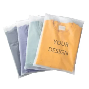 Borse in Polietilene Personalizzate Frosted per Affari in Stock Spedizione Abbigliamento Vestiti Imballaggio Viaggio Conservazione Borsa con Zip