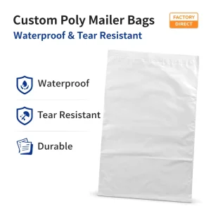 Sacs poly mailer personnalisés avec logo, étanches, auto-adhésifs pour l'expédition de vêtements pour marques de commerce électronique